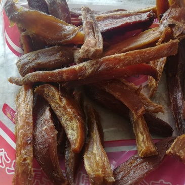 无硫磺的柴火烤干的地瓜干