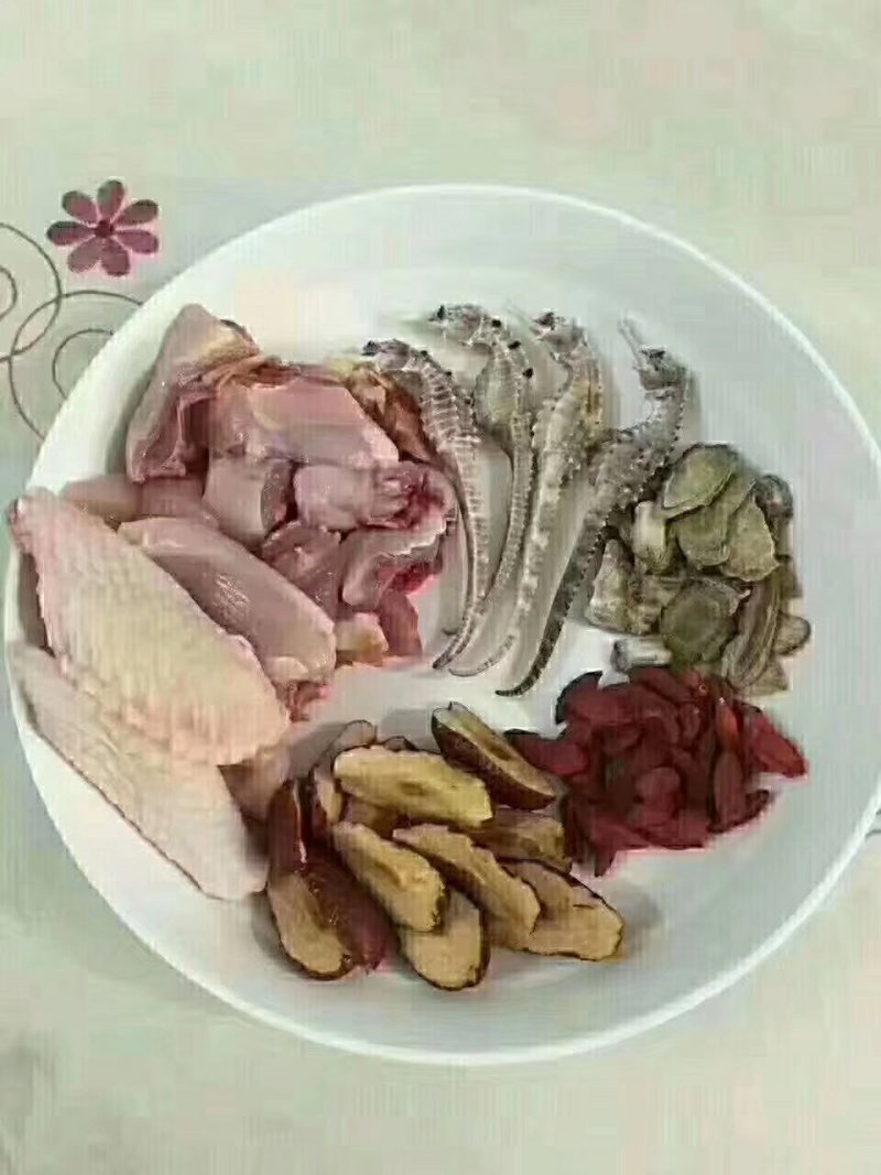 九节虾干，小管枣，海马君，鱼胶