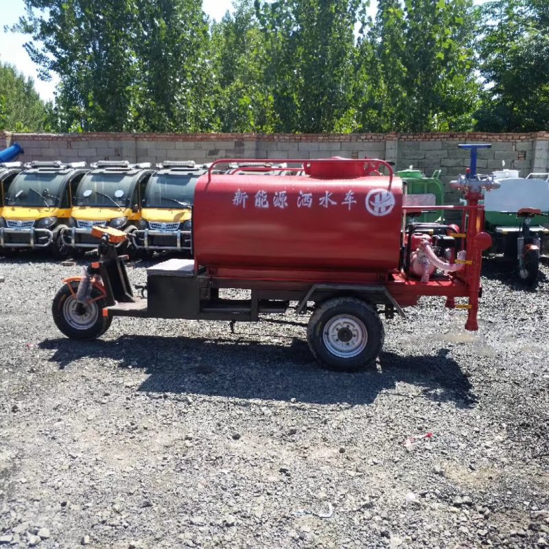 工程电动三轮消防车，消毒洒水车小区工厂