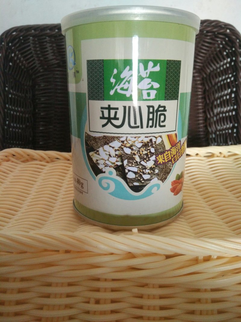 恺骐海苔夹心脆，40克精装芝麻海苔