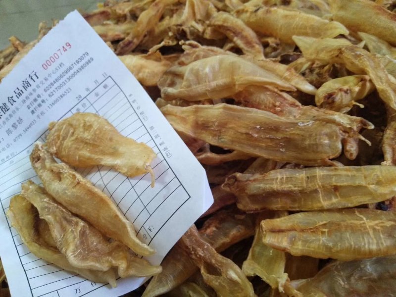 80一100头原色老黄花胶，
