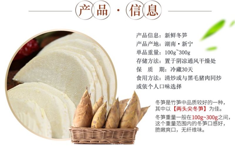 冬笋竹笋笋一件代发
