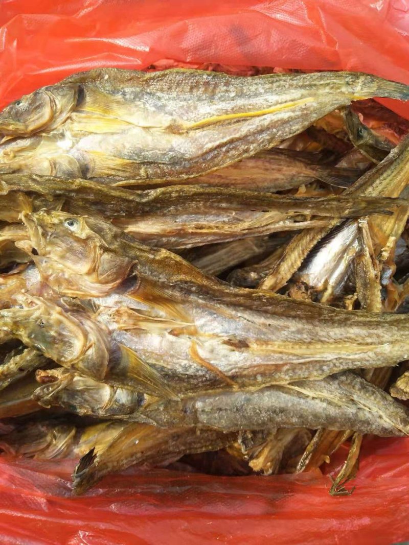 细鳞鱼干(地区称谓较多，当地称胖头鱼，山东称光鱼，)