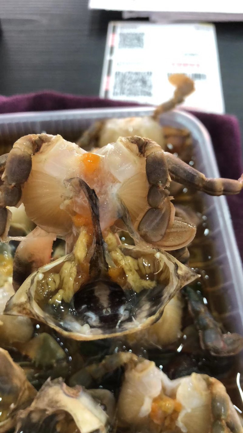丹东海鲜真空即食腌制花盖蟹梭子蟹母蟹子咸螃蟹活蟹腌制