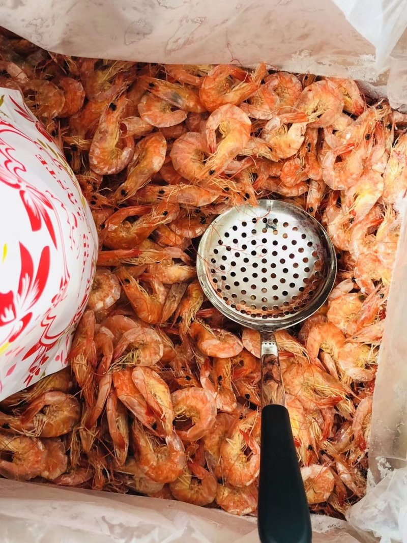 山东渤海，烘干大中小优质烤虾一件20斤！