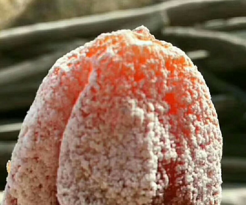 陕西富平特产自然晾晒吊霜流心柿饼