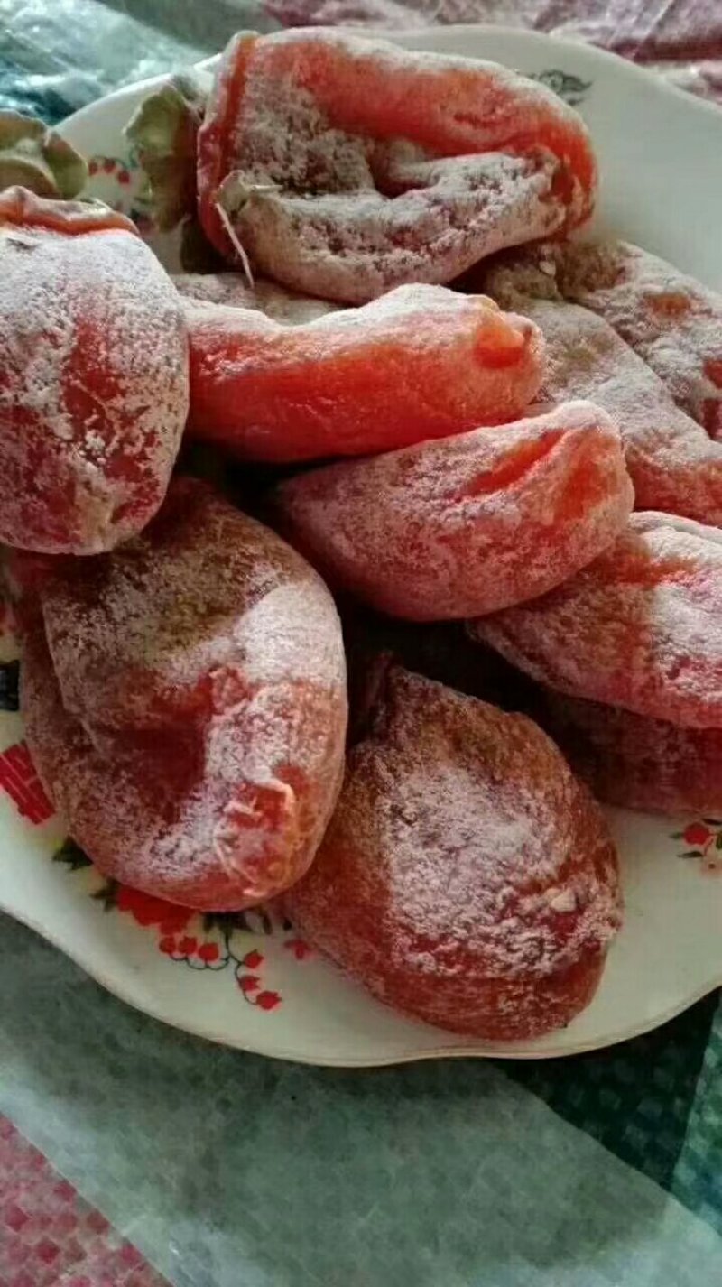 陕西富平特产自然晾晒吊霜流心柿饼