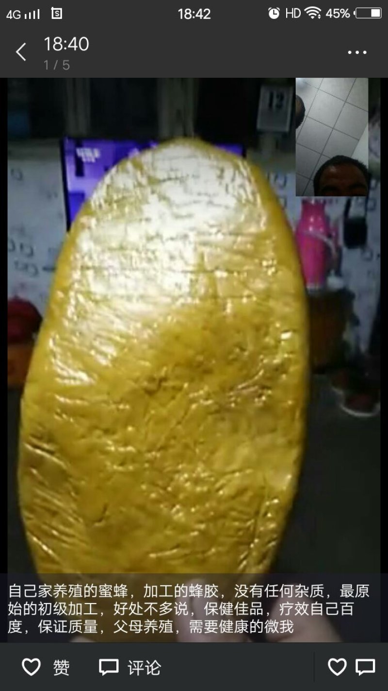 自己家养殖纯蜂胶，有两种，原始胶和提纯的胶，