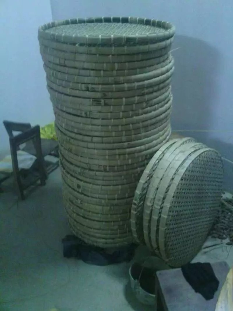 簸萁，筛竹编工艺品