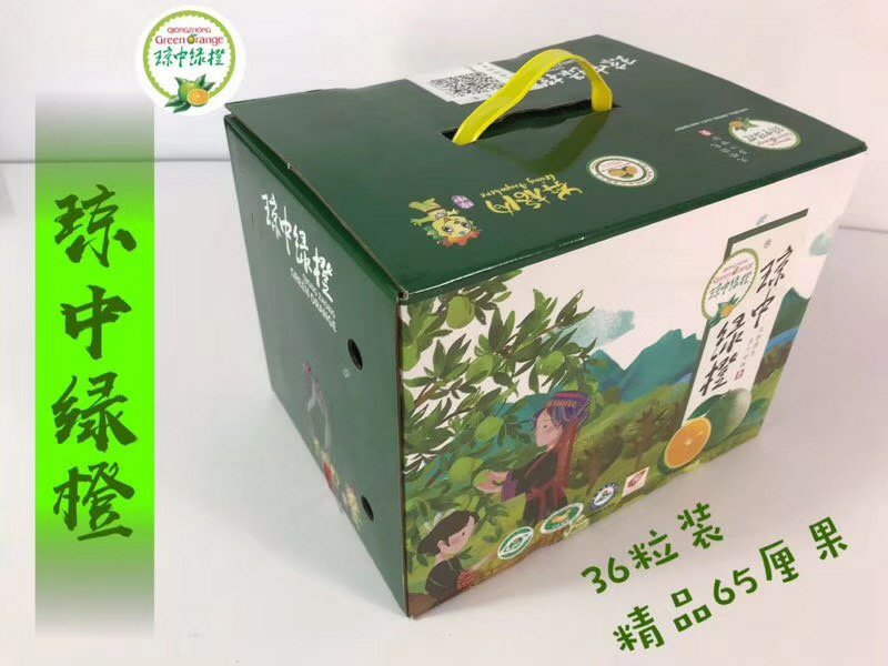 海南正宗琼中绿橙10斤皮薄多汁官方授权果园新鲜现摘现发