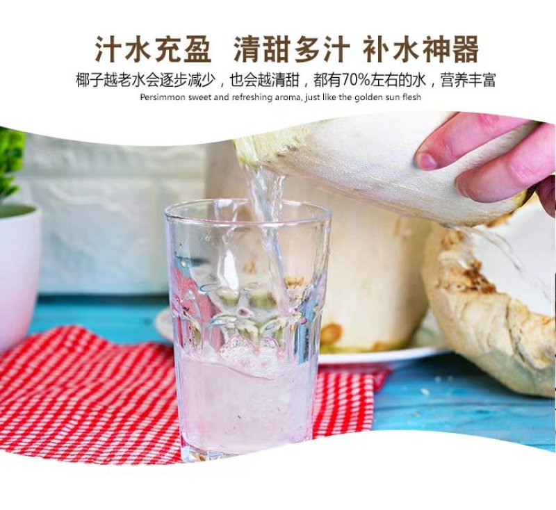 现摘海南椰青9个装新鲜包邮当季水果去皮椰子鲜椰子泰国老椰