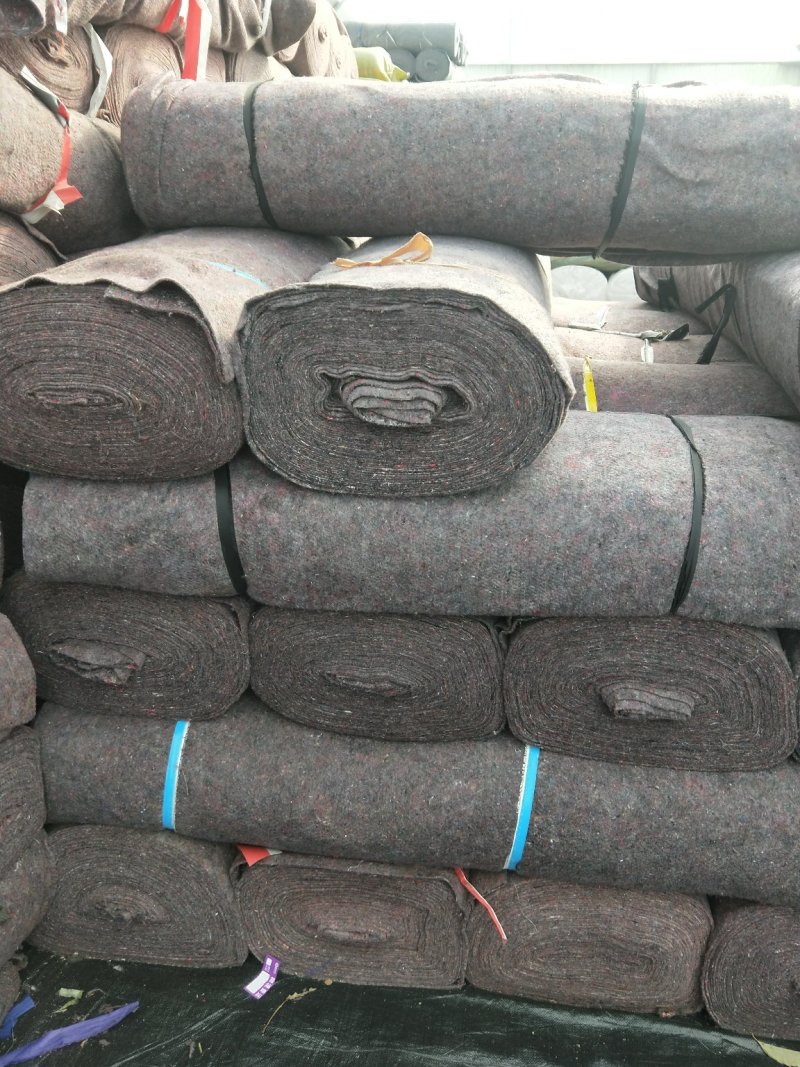 土工布毛毡大棚防水防寒保温公路养护装修家具包装工业毛毡