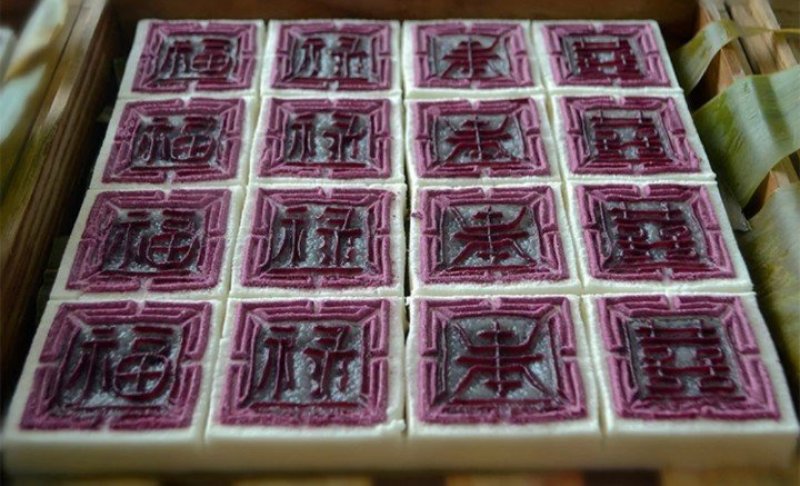 网红非遗糕点黑米糕松花糕紫薯糕方糕印糕批发零售