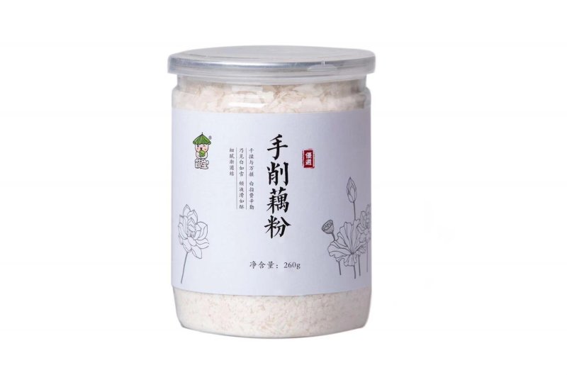 手削鹅毛雪片纯藕粉