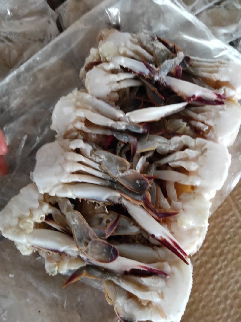 梭子蟹蟹块一箱14斤包肥