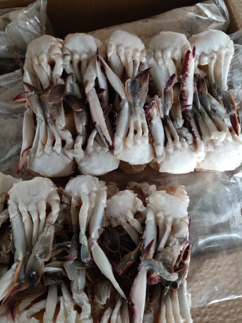 梭子蟹蟹块一箱14斤包肥