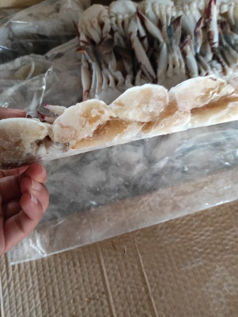 梭子蟹蟹块一箱14斤包肥