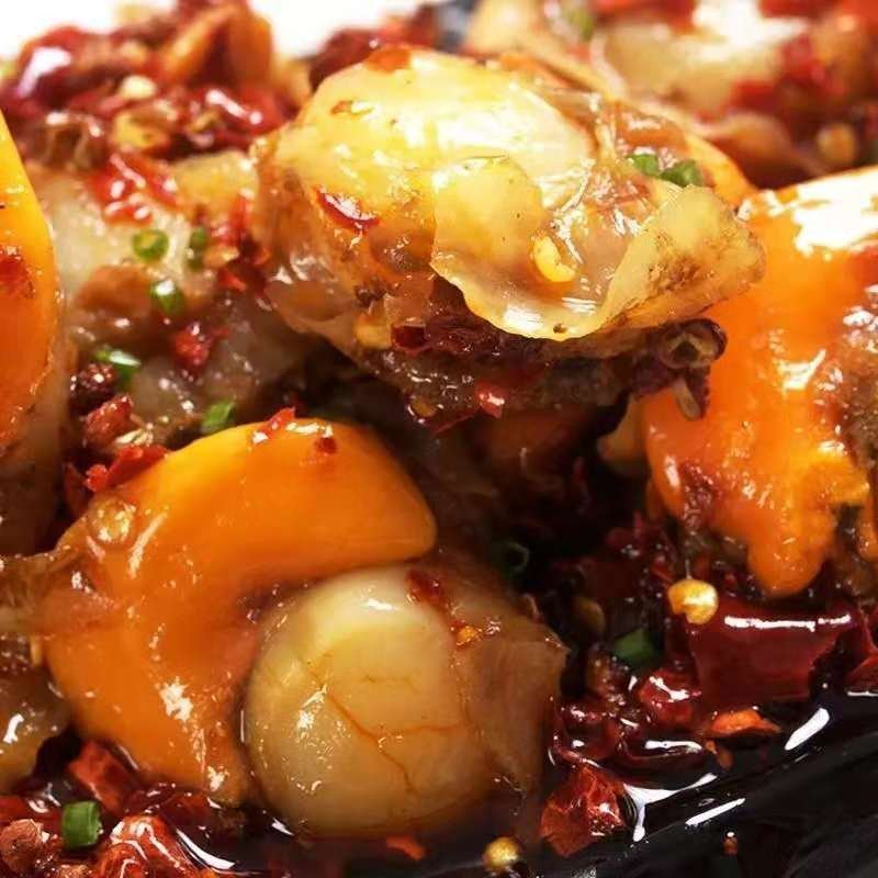 扇贝肉零食开袋即食小包装麻辣小海鲜熟食小吃250克