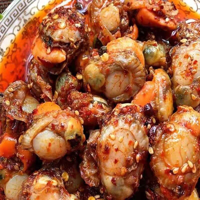 扇贝肉零食开袋即食小包装麻辣小海鲜熟食小吃250克