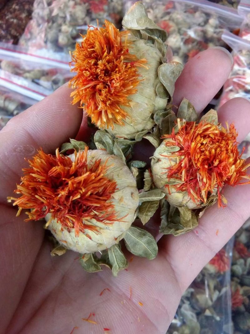 红花果茶红花头菠萝花茶新货红花茶