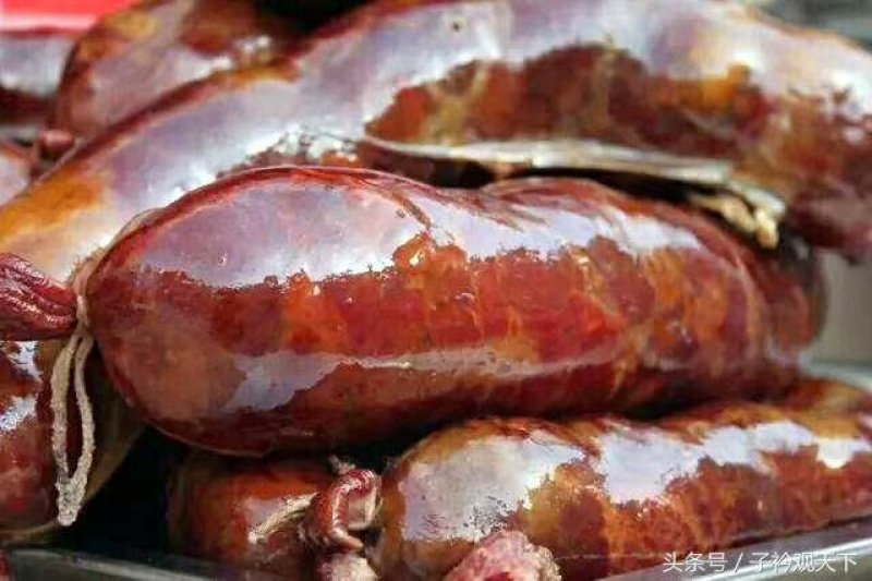 伊犁熏马肉，熏马肠