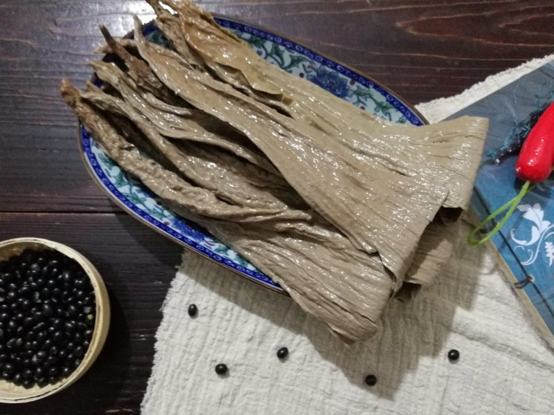黑豆腐竹素食清流豆腐皮无添加腐竹批发客家手工腐竹厂家