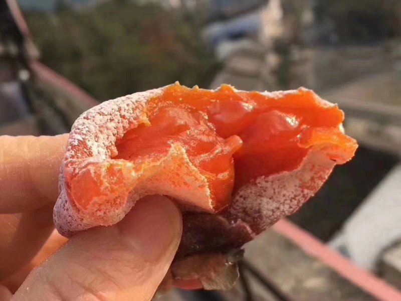 正宗的富平柿饼天然降霜甜而不腻