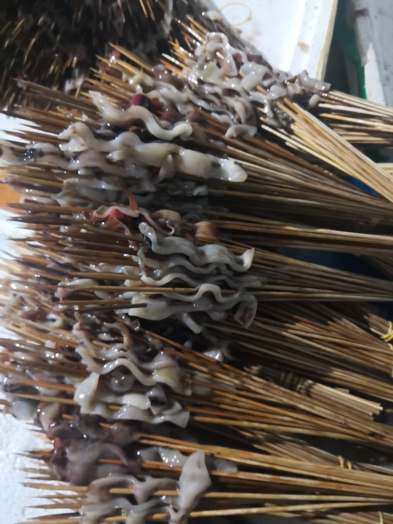 鱿鱼串，鱿鱼小串，海鲜小串供应