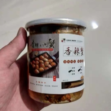 香辣蟹元宝蟹河蟹麻辣小海鲜海鲜罐头
