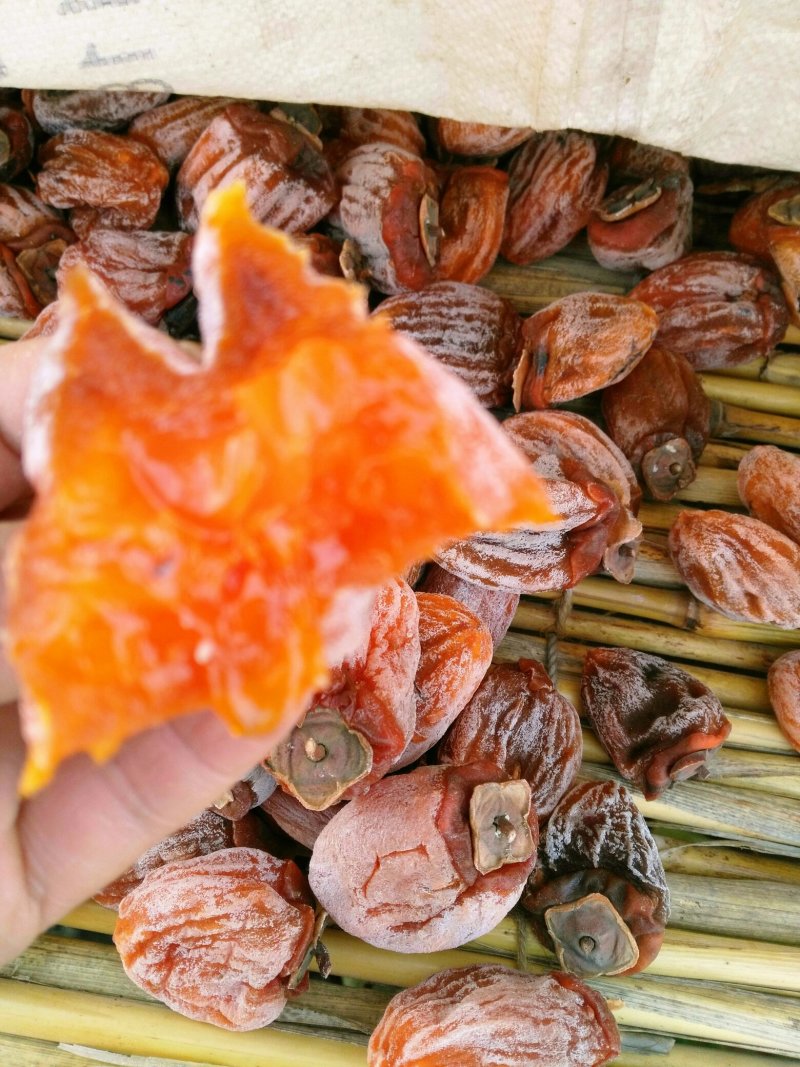 干果柿饼古法吊柿饼自制柿饼霜饼