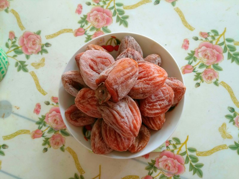 干果柿饼古法吊柿饼自制柿饼霜饼