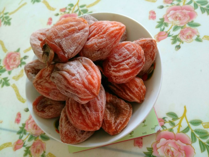 干果柿饼古法吊柿饼自制柿饼霜饼