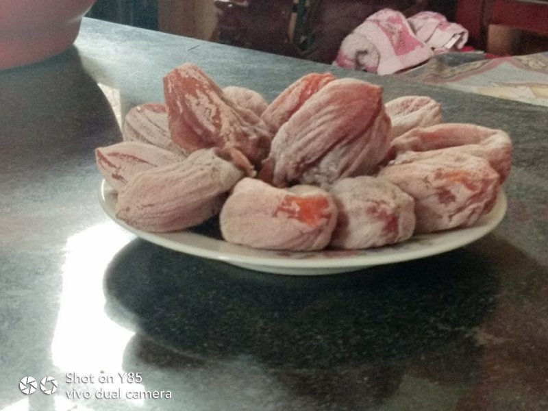 正规富平庄里柿饼味道鲜美无任何添加剂果子大