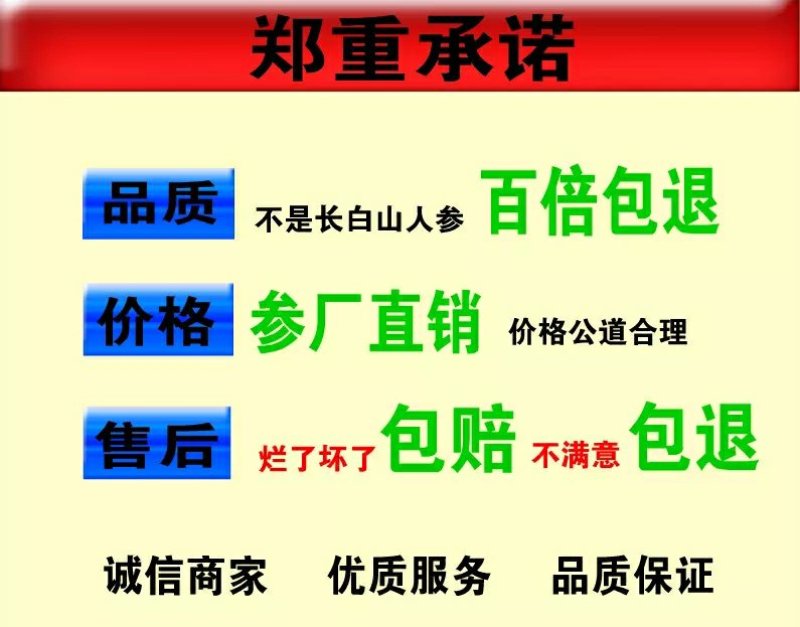 【源头好货】吉林人参原皮生晒特级人参基地无硫熏药原滋原味