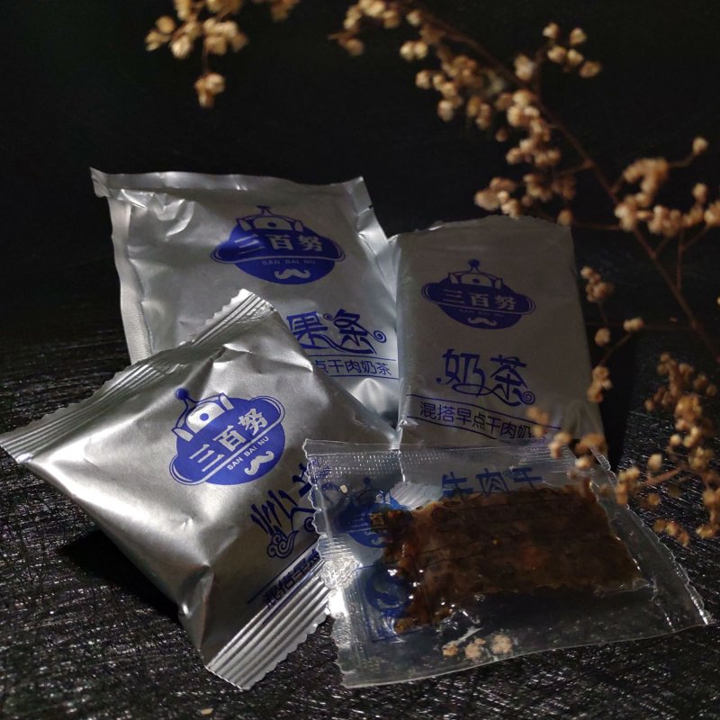 内蒙古风干牛肉干奶茶休闲干肉奶茶蒙式早餐
