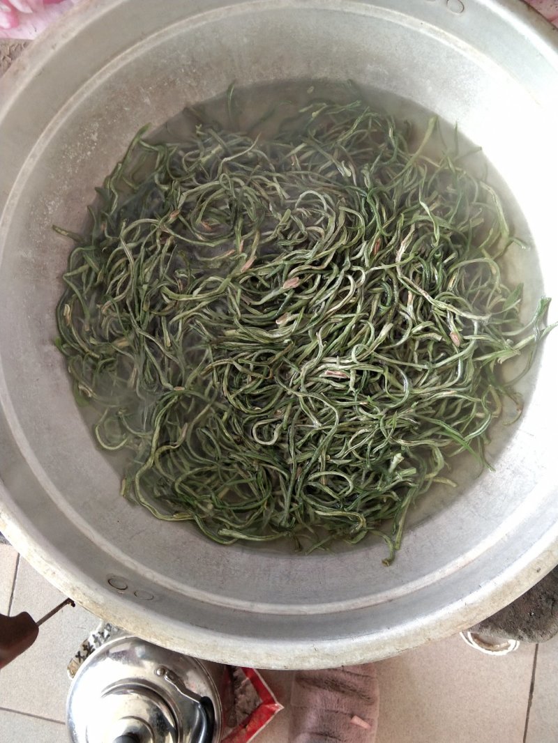 绿天色然晾晒烘烤豆角丝，架豆丝