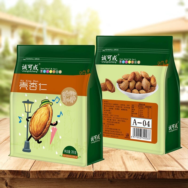 坚果零食壳杏仁独立包装200g巴旦木年货散装整箱批发包邮