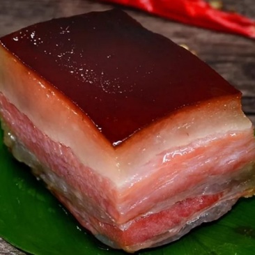 农村自家烟熏的土猪腊肉