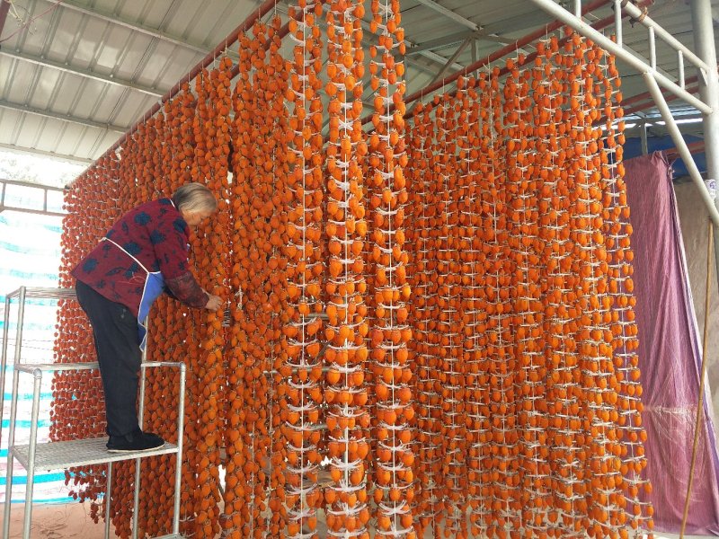 陕西特产富平柿饼2斤一盒包邮