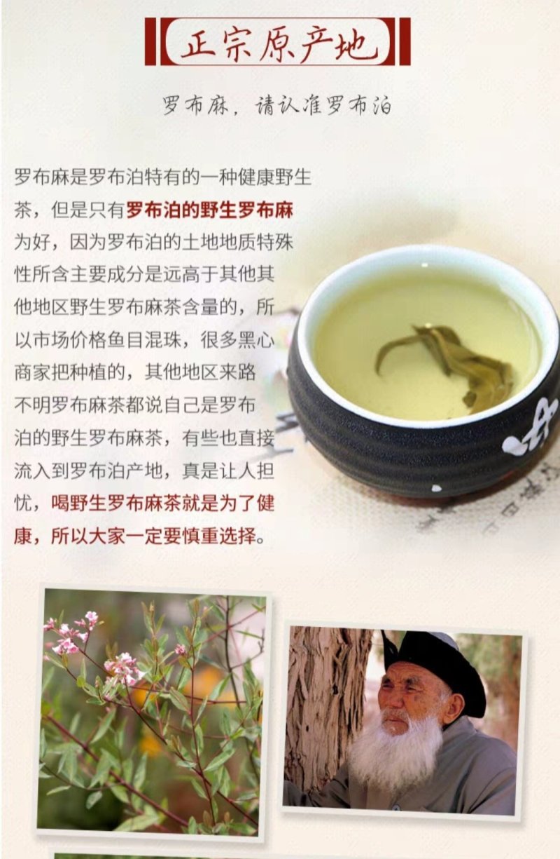 野生罗布麻茶新疆正品降压告别三高