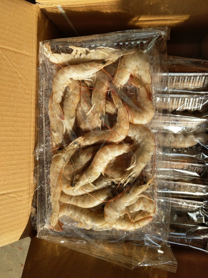 冻牌虾，对虾。20个头