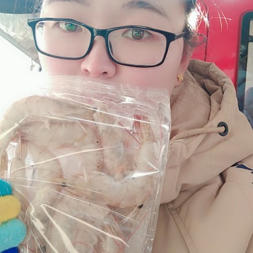 冻牌虾，对虾。20个头