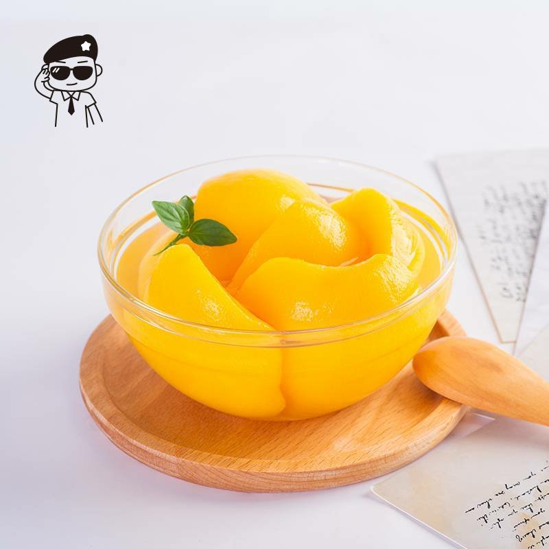 卢司令砀山御桃坊糖水黄桃罐头425g*12罐