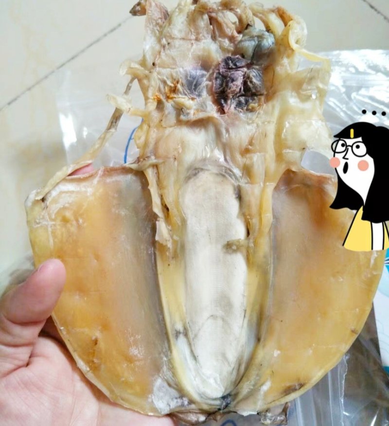 海捕淡晒墨鱼干一件包邮