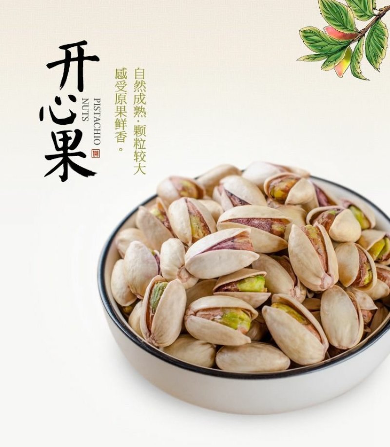 新货开心果含瓶500克原味散装特产瓶装零食批发