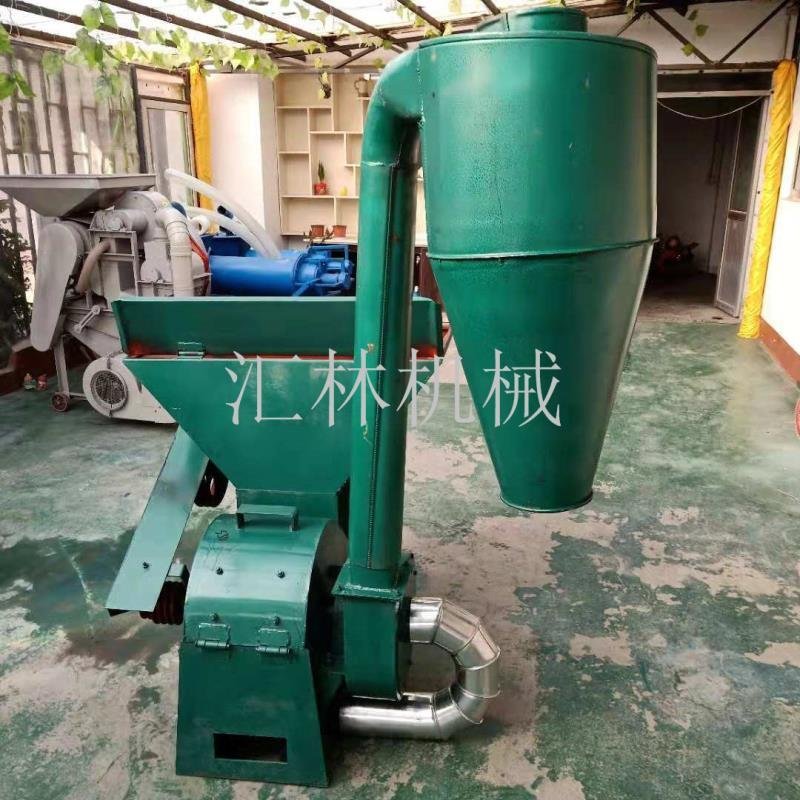玉米秸秆自动进料粉碎机设备饲料打糠机厂家