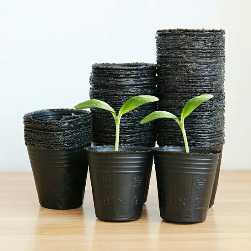育苗袋营养钵育苗盆种植穴盘塑料营养袋育苗袋一次性花盆