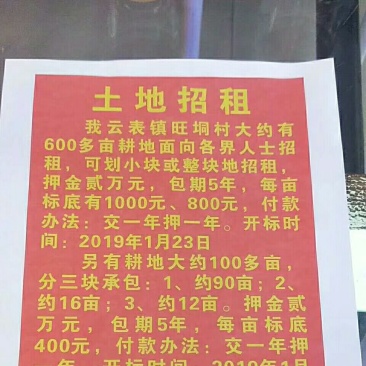 好地出租！