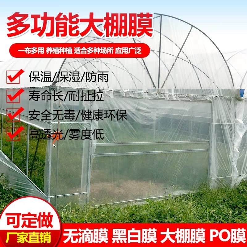 大棚膜塑料膜加厚薄膜抗老化塑料纸透明防雨布装修防尘布封窗