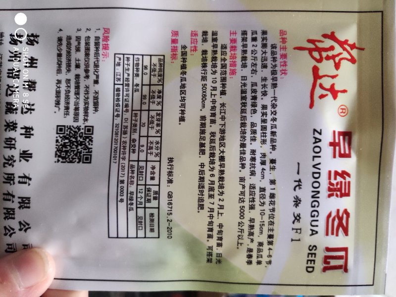 冬瓜种子早绿冬瓜种子